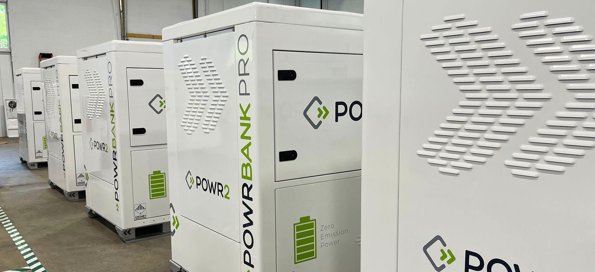 POWRBANK Energy Storage Systems Lined Up
