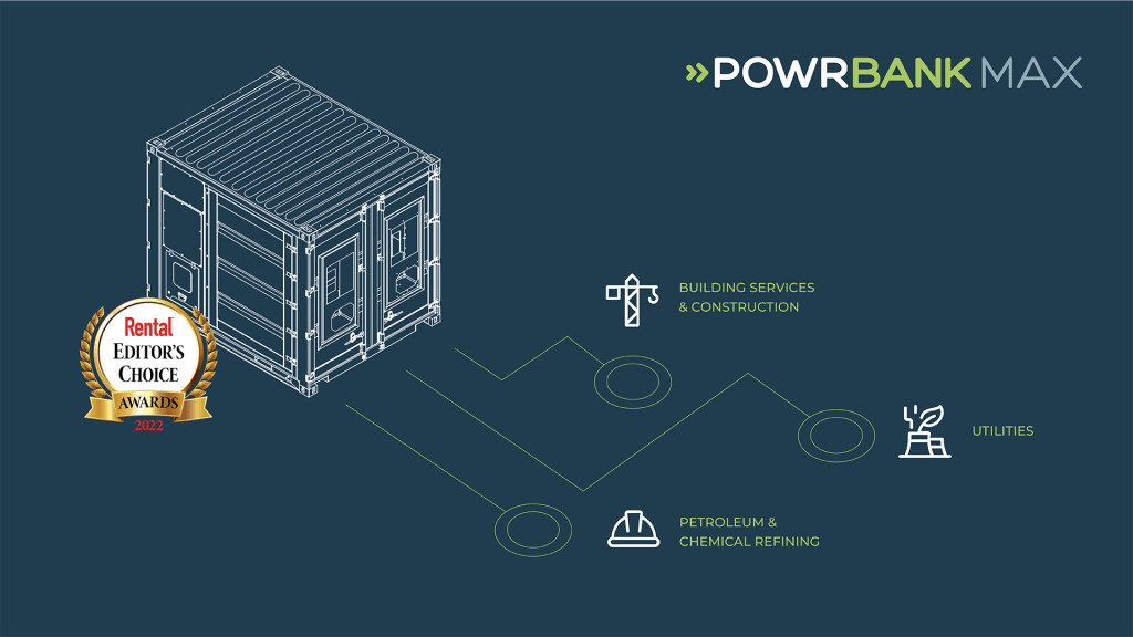 POWRBANK MAX Energy Storage System Wins Rental 2022 Editor's Choice Award 
