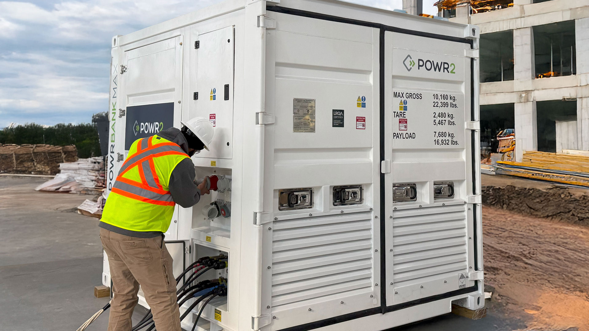 POWRBANK MAX is a large-scale battery energy storage system (BESS) offering an efficient and sustainable temporary power solution to industries worldwide.
