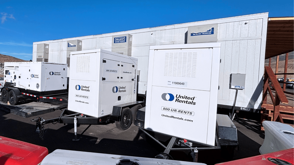 Mobile BESS at data center construction site in Nevada