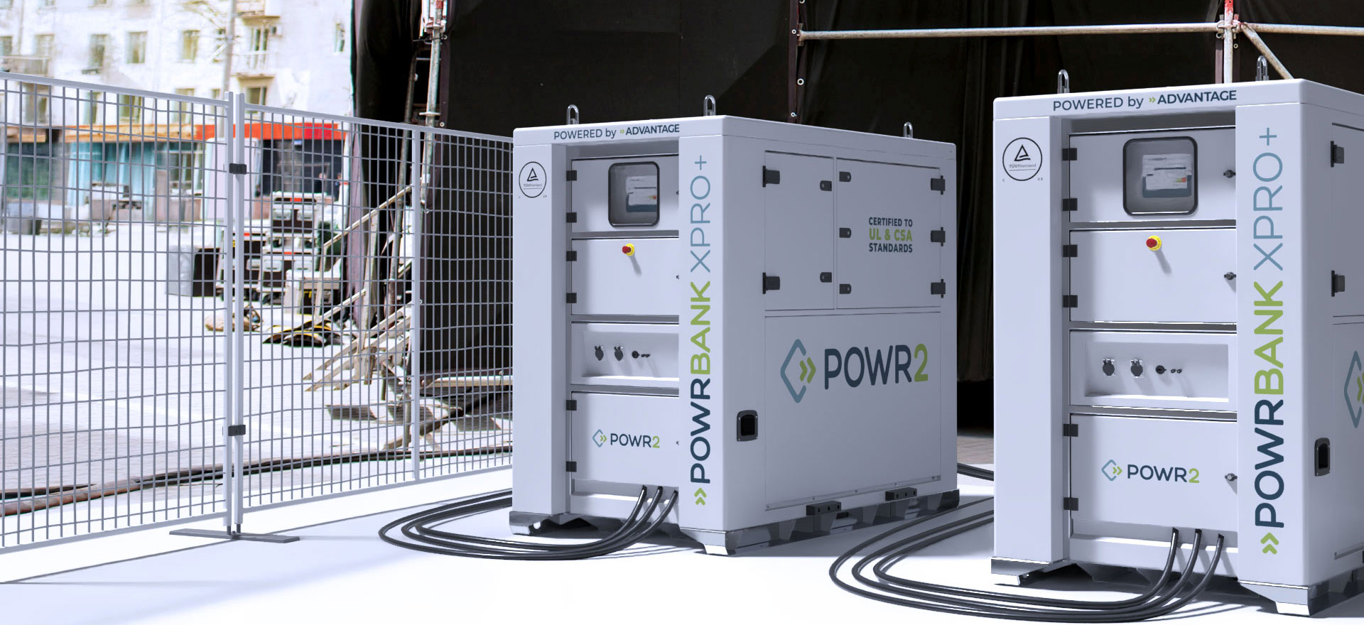 Certified to UL & CSA Standards POWRBANK XPRO+ BESS powering festival concert event