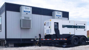 POWRBANK Hybrid Unit powering Office Trailer